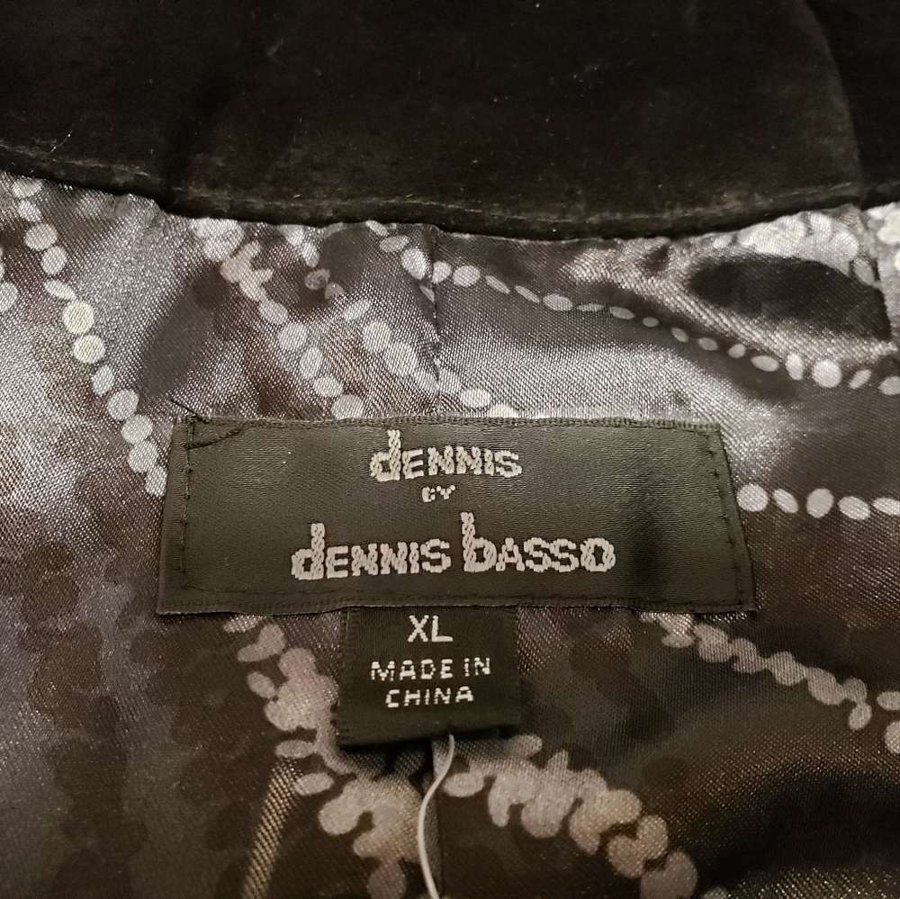 DENNIS Basso XL Black Suede Leather jacket - Picture 8 of 11